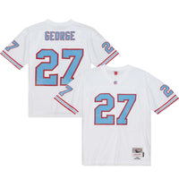 Tennessee Oilers Eddie George White jersey – view 1