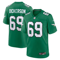 Philadelphia Eagles Landon Dickerson Kelly Green jersey – view 1