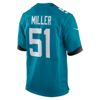 Jacksonville Jaguars Ventrell Miller Teal jersey – view 3