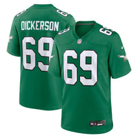 Philadelphia Eagles Landon Dickerson Kelly Green jersey – view 2