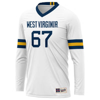 West Virginia Mountaineers Lightweight White jersey – view 3
