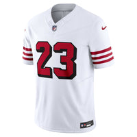 San Francisco 49ers Christian McCaffrey White jersey – view 2