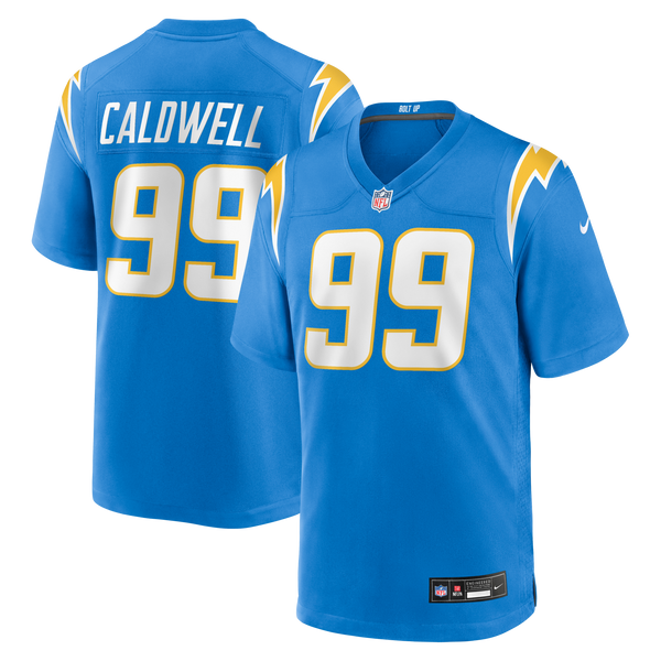 Los Angeles Chargers Jamaree Caldwell Nike Powder Blue Team Game Jersey