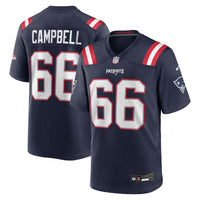 New England Patriots Will Campbell Navy jersey – view 1