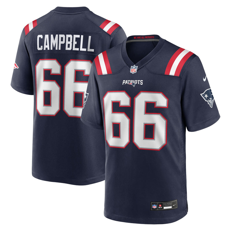 New England Patriots Will Campbell Navy jersey – view 1