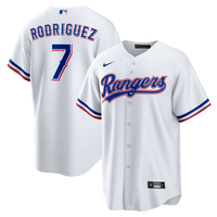 Texas Rangers Ivan Rodriguez White jersey – view 2