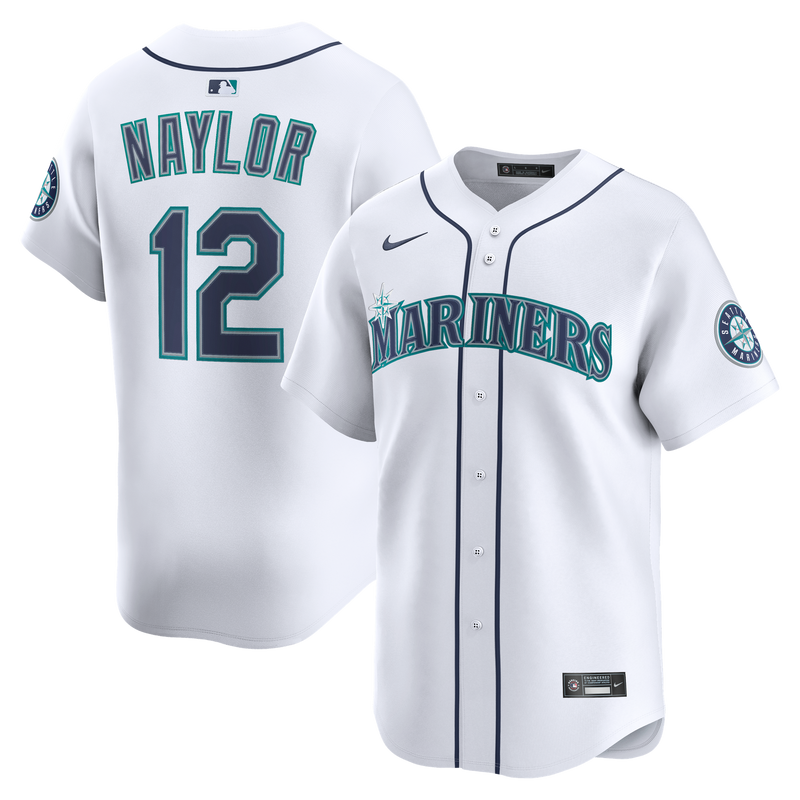 Seattle Mariners Josh Naylor White jersey – view 1