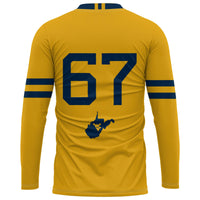West Virginia Mountaineers Gold jersey – view 4