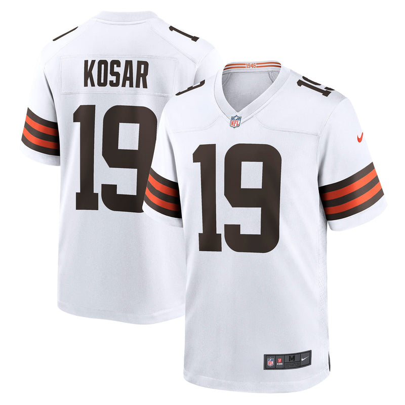 Cleveland Browns Bernie Kosar White jersey – view 1