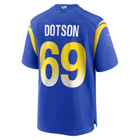 Los Angeles Rams Kevin Dotson Royal jersey – view 3