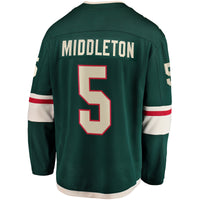 Minnesota Wild Jake Middleton Green jersey – view 4