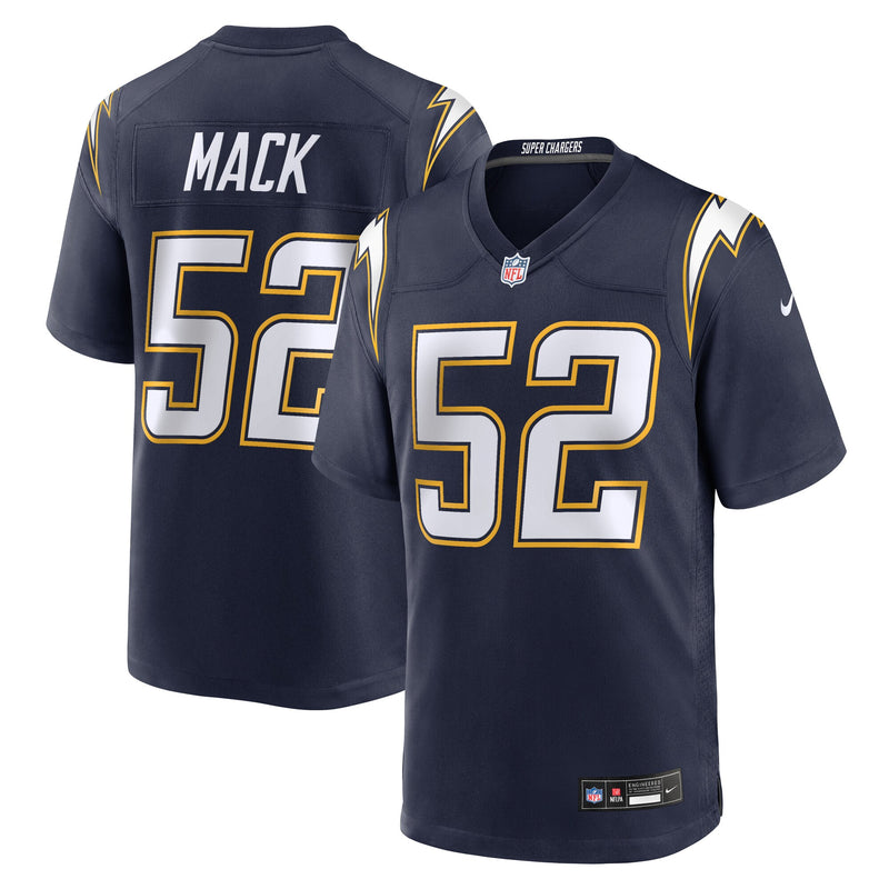 Los Angeles Chargers Khalil Mack Navy jersey – view 1