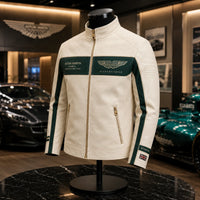 AM Silverstone - Cream and Green Racing Panel Jacket - main