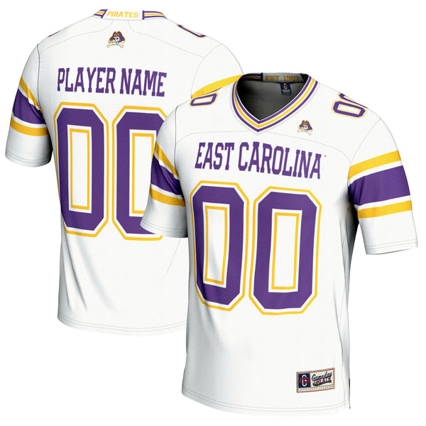 ECU Pirates GameDay Greats NIL Pick-A-Player Football Jersey - White