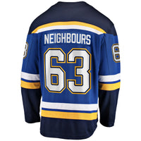 St. Louis Blues Jake Neighbours Blue jersey – view 4