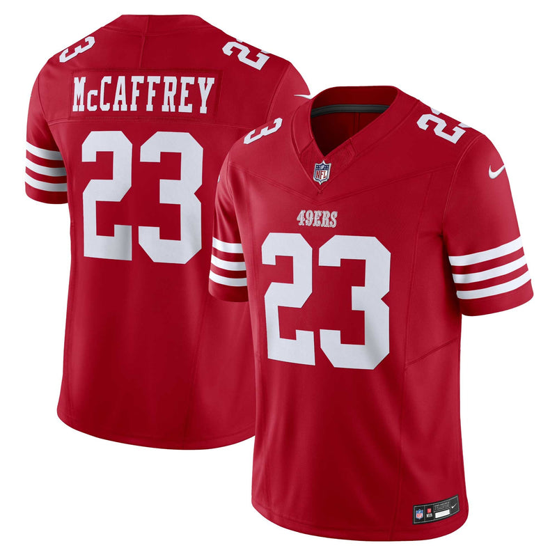 San Francisco 49ers Christian McCaffrey Scarlet jersey – view 1