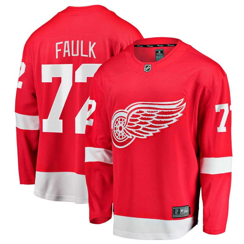 Detroit Red Wings Justin Faulk Red jersey – view 1