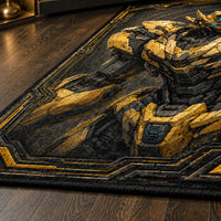 Gilded Sentinel - A Floor Study in Gold, Shadow and Presence - main