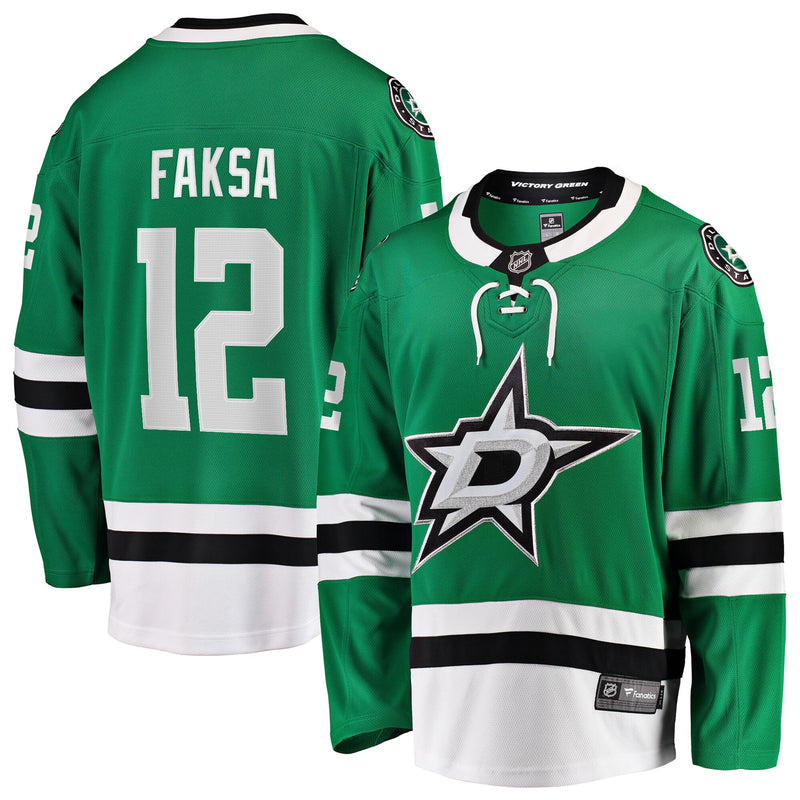 Dallas Stars Radek Faksa Green jersey – view 1