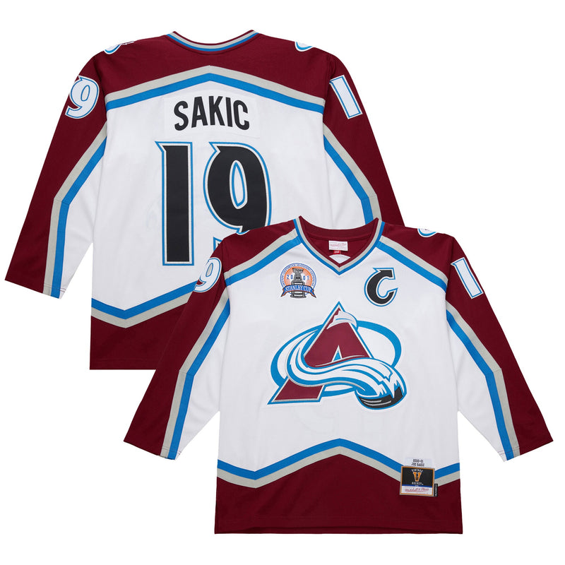 Colorado Avalanche Joe Sakic White jersey – view 1