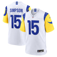 Los Angeles Rams Ty Simpson White jersey – view 2