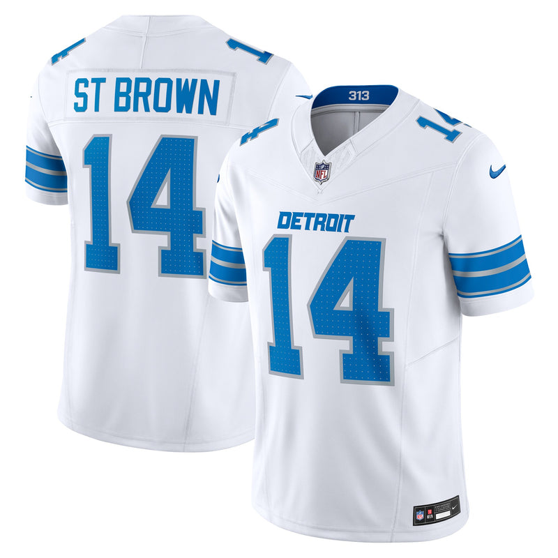 Detroit Lions Amon-Ra St. Brown White jersey – view 1