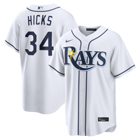 Tampa Bay Rays Liam Hicks White jersey – view 1