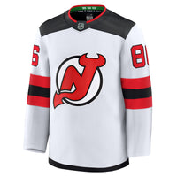 New Jersey Devils Jack Hughes White jersey – view 3