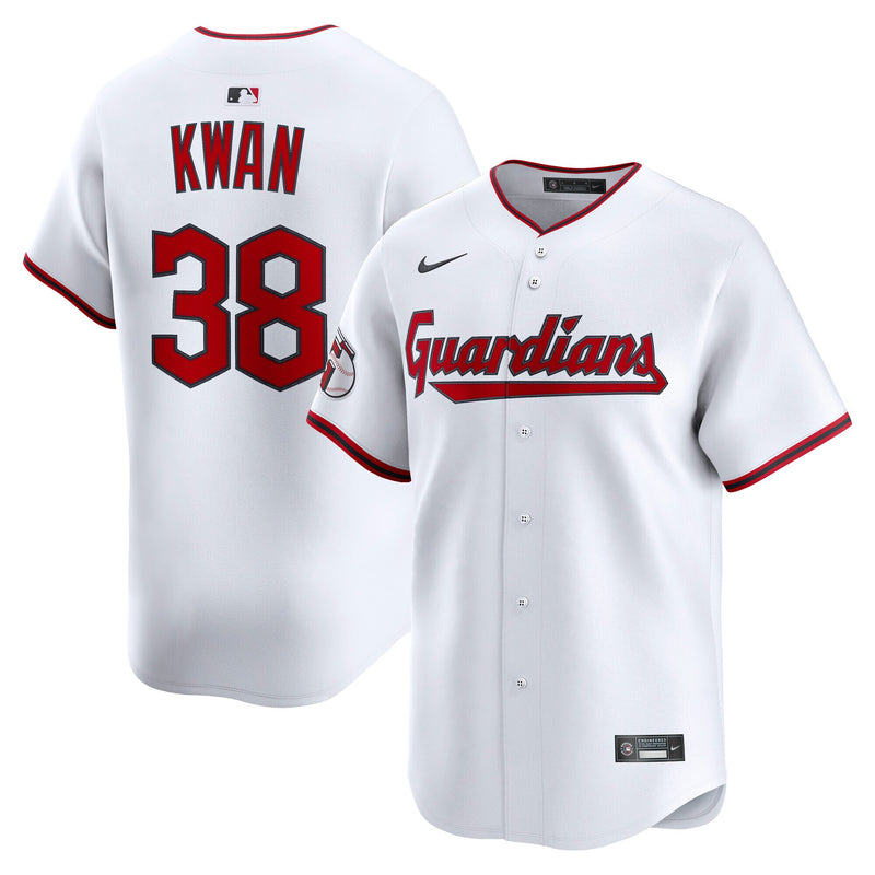Cleveland Guardians Steven Kwan White jersey – view 1