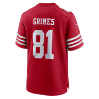 San Francisco 49ers Wesley Grimes Scarlet jersey – view 6