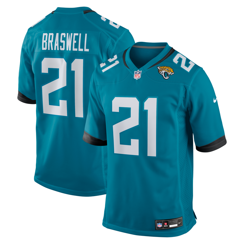 Jacksonville Jaguars Christian Braswell Teal jersey – view 1