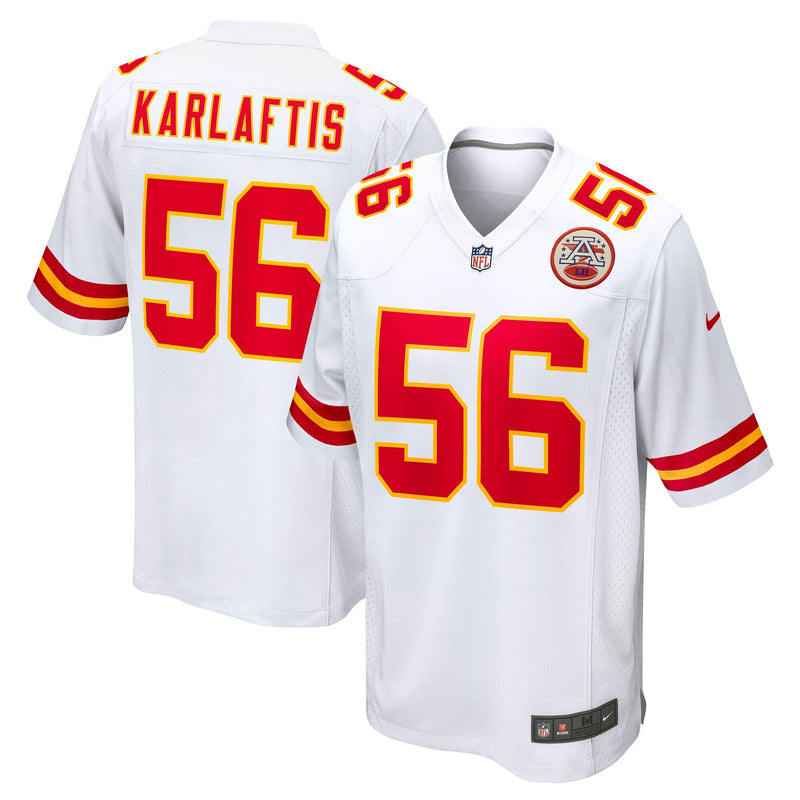 Kansas City Chiefs George Karlaftis White jersey – view 1