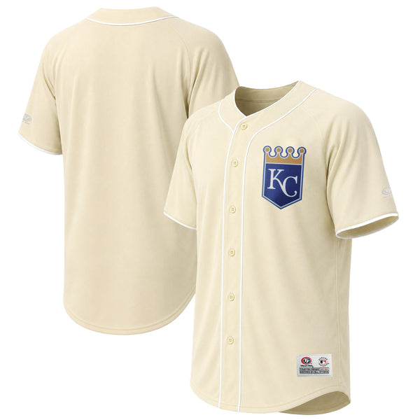 Kansas City Royals Stitches Cream Fashion Jersey