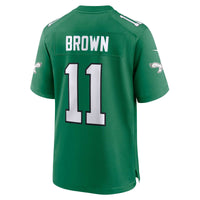 Philadelphia Eagles A.J. Brown Kelly Green jersey – view 3