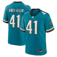 Jacksonville Jaguars Josh Hines-Allen Teal jersey – view 1
