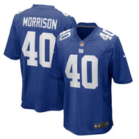 New York Giants Joe Morrison Royal jersey – view 2
