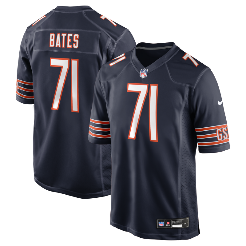 Chicago Bears Ryan Bates Navy jersey – view 1