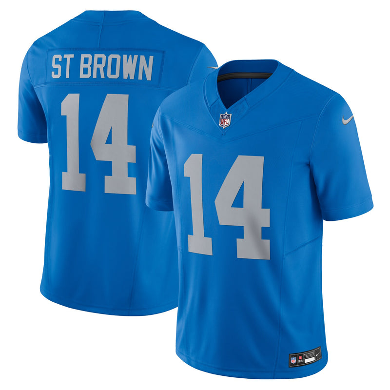 Detroit Lions Amon-Ra St. Brown Blue jersey – view 1