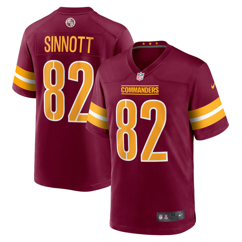 Washington Commanders Ben Sinnott Burgundy jersey – view 1