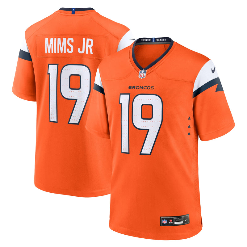 Denver Broncos Marvin Mims Jr Orange jersey – view 1