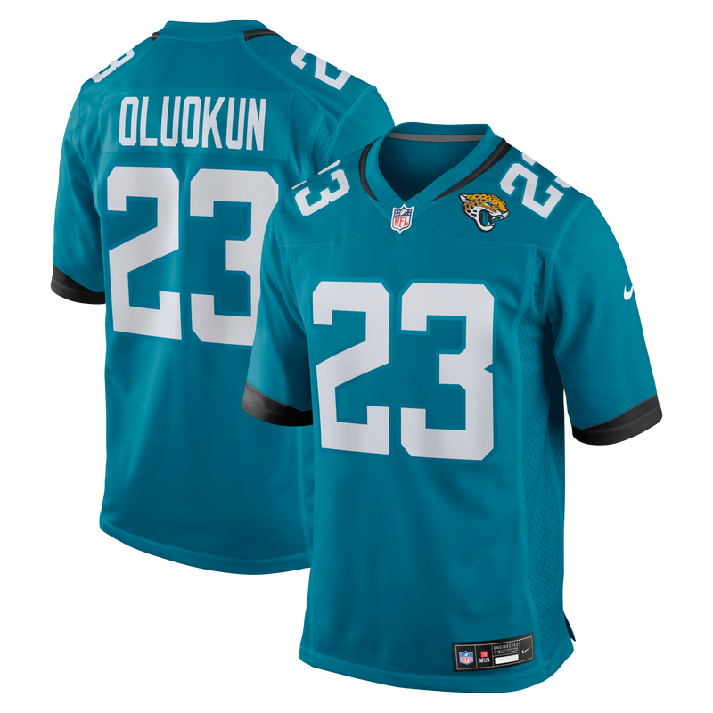 Jacksonville Jaguars Foyesade Oluokun Teal jersey – view 1