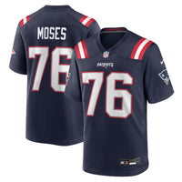 New England Patriots Morgan Moses Navy jersey – view 2
