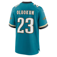 Jacksonville Jaguars Foye Oluokun Teal jersey – view 4