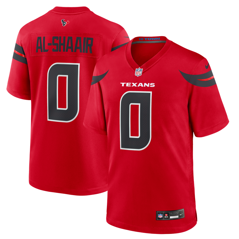 Houston Texans Azeez Al-Shaair Red jersey – view 1