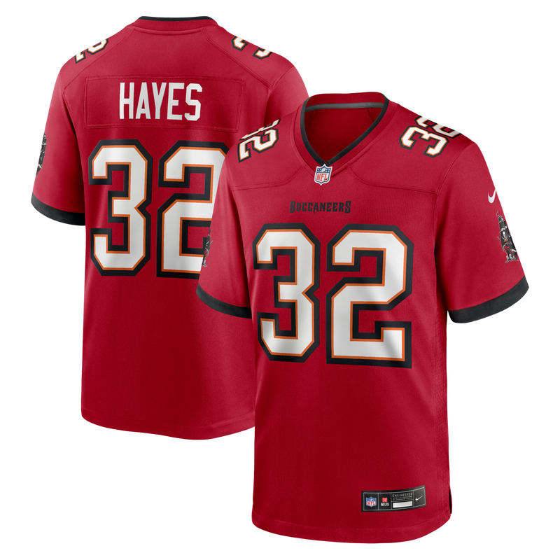Tampa Bay Buccaneers Josh Hayes Red jersey – view 1