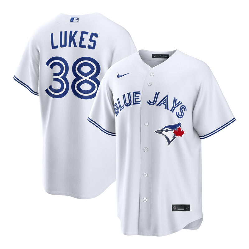 Toronto Blue Jays Nathan Lukes White jersey – view 1