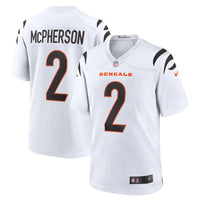 Cincinnati Bengals Evan McPherson White jersey – view 2