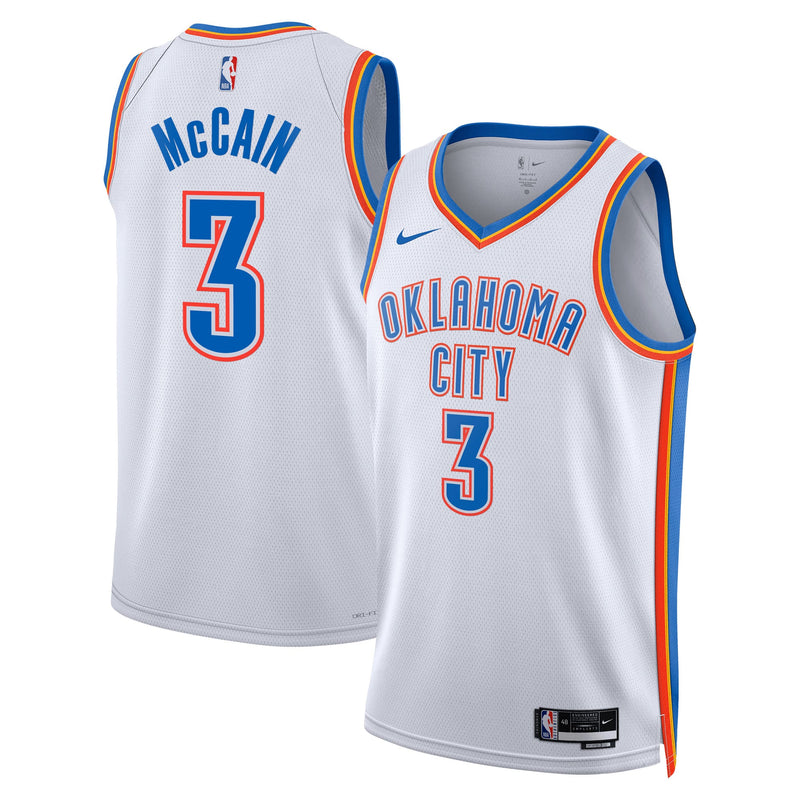Oklahoma City Thunder Jared McCain - White jersey – view 1