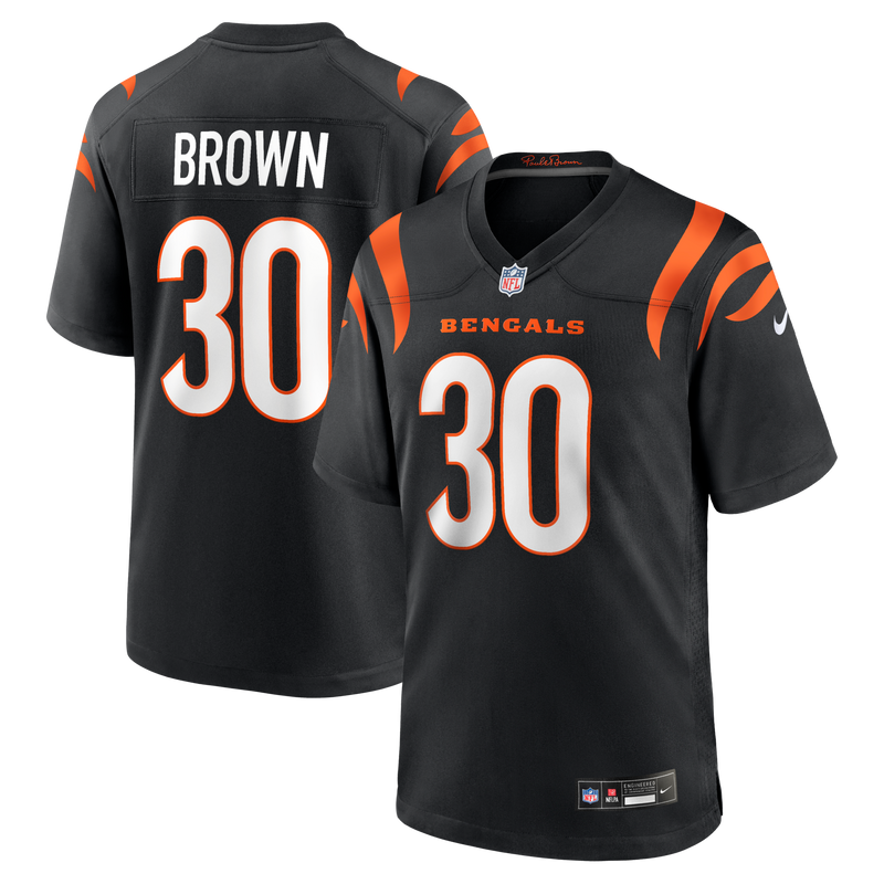 Cincinnati Bengals Chase Brown Black jersey – view 1