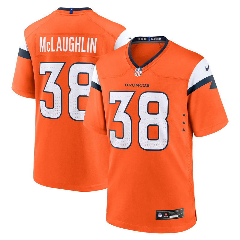 Denver Broncos Jaleel McLaughlin Orange jersey – view 1